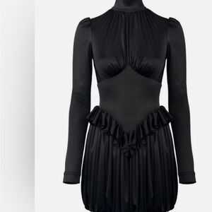 H&M Black Long Sleeve Dress